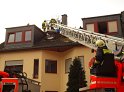 Dachstuhlbrand Koeln Bocklemuend Untere Dorfstr P091